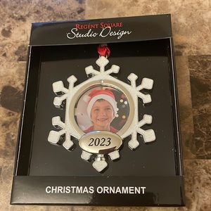 Snowflake 2023 picture ornament